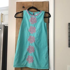 Girl’s Vineyard Vines Teal and Pink Dress